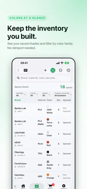 Filary — 3D Filament Tracker screenshot 4