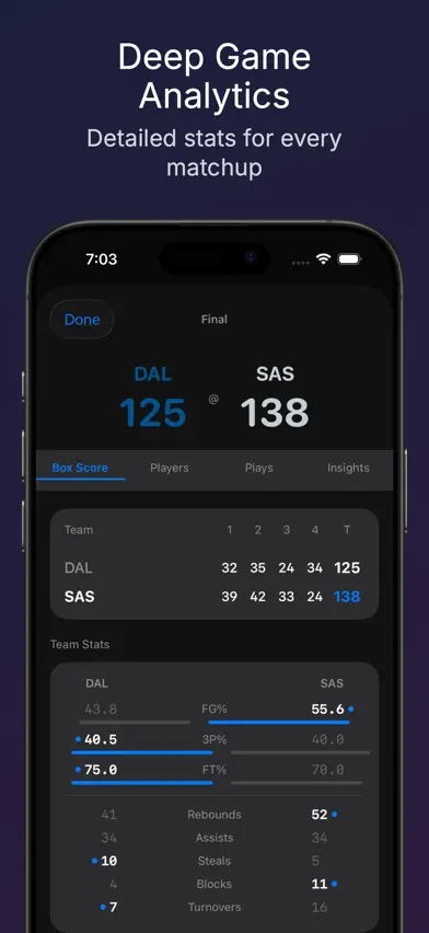 Courtside Game Tracking screenshot 2