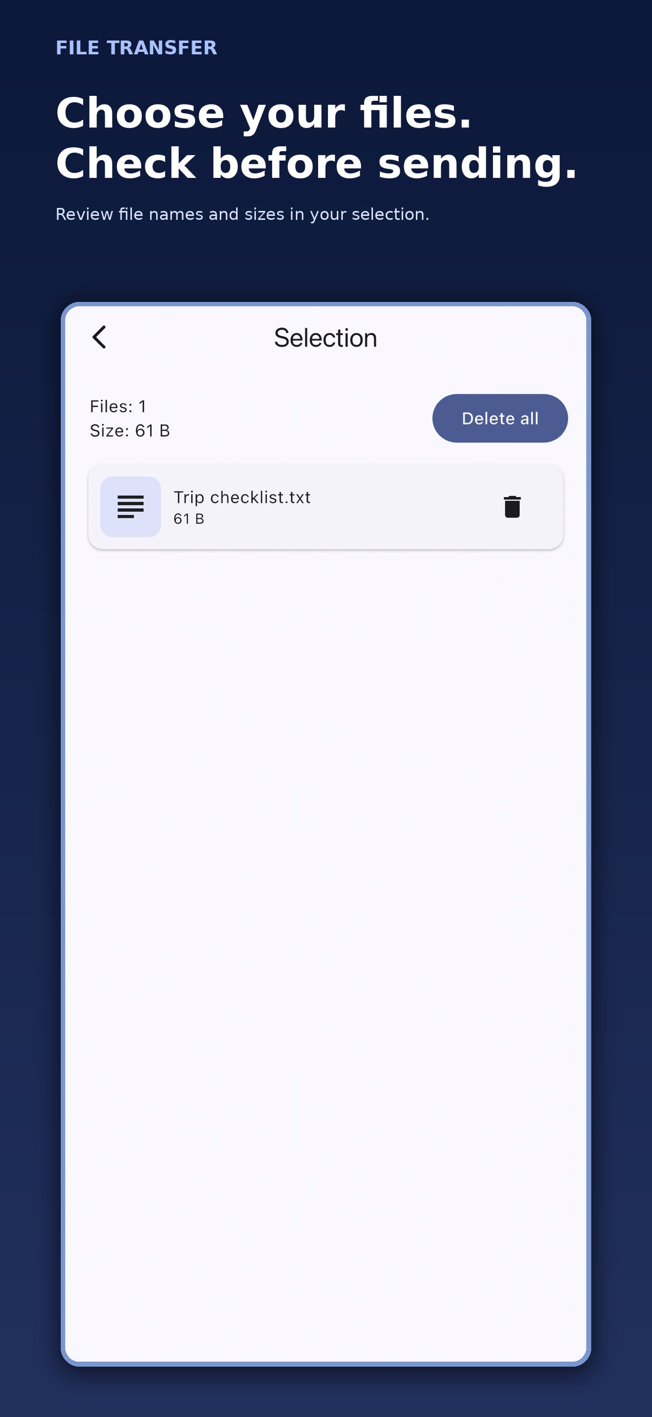 Screenshot 2 of File Transfer: Local Sharing