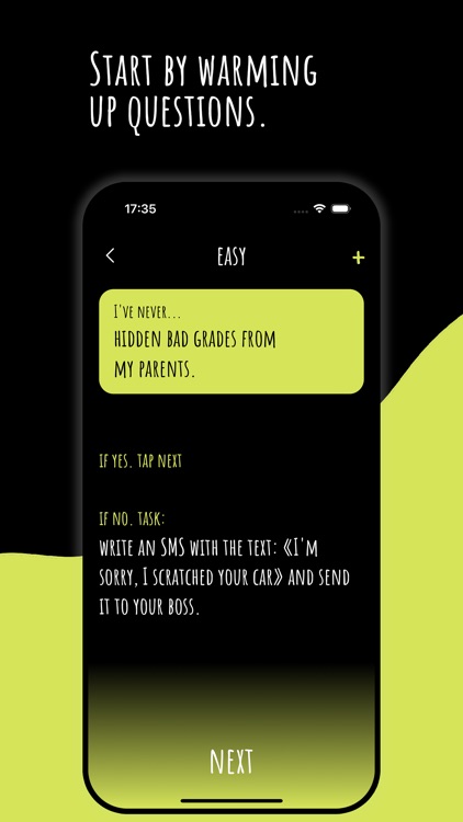 Never or Ever. Party game