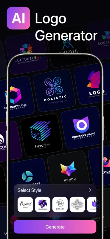 AI Logo - Brand Design Maker screenshot 1 of 7