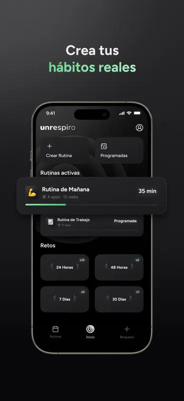 unrespiro: bloqueo apps y foco screenshot 6 of 7