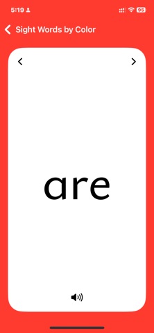 Sight Words by Color screenshot