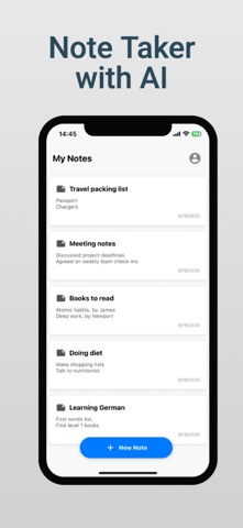 StudyNotes AI - Note Taking AI Screenshot 1 of 5