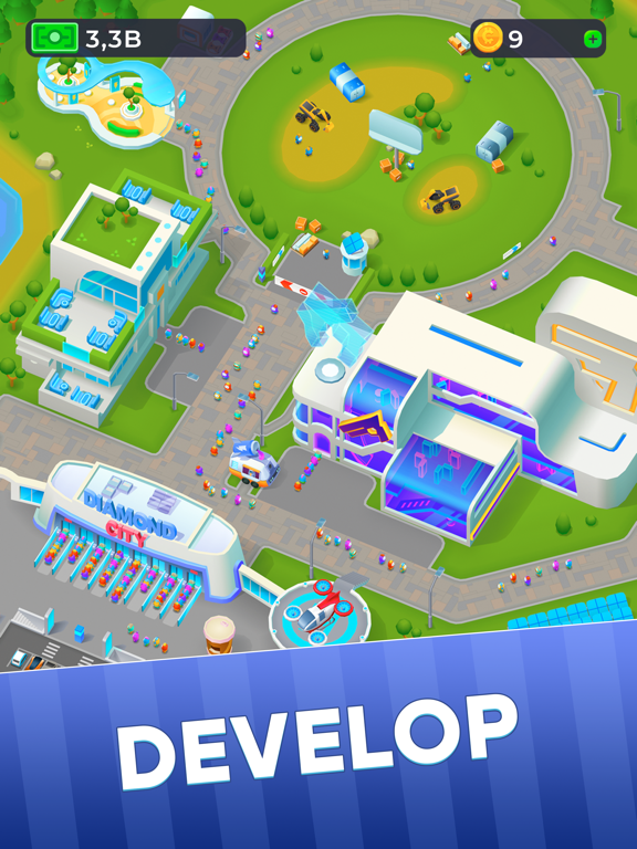 Diamond City: Idle Tycoon iPad screenshot 7 - Games app