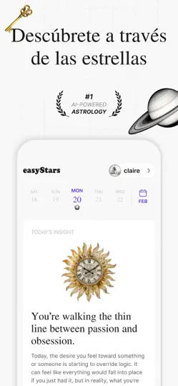 Captura de pantalla de EasyStars- IA Y Astrología en iPhone 1