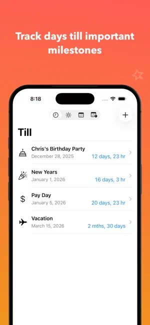 Days Till by E-String screenshot 1