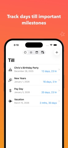 Days Till by E-String Screenshot 1 of 5