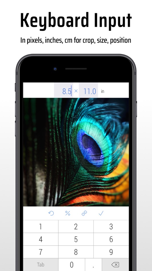 #4. CropSize: Image Resizer Editor (iOS) By: Aliaksei Khutarshchykau