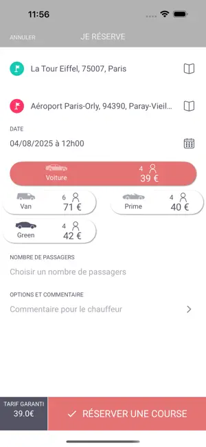 Dalila transport screenshot 3