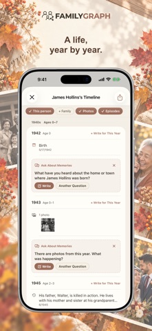 FamilyGraph: Family Tree, zrzut ekranu 3