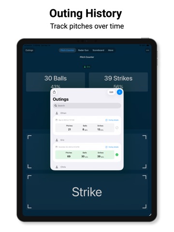 Pitch Counter & Radar Gun iPad screenshot