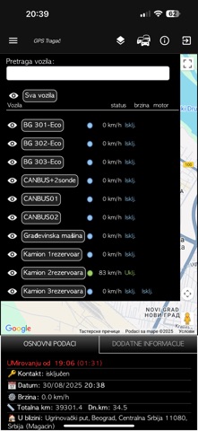 GPS Tragač app screenshot 2