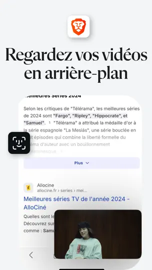 Capture d'écran de Brave - Navigateur Web Privé sur iPhone 4