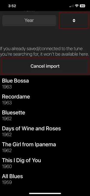 TuneTracker Songbook screenshot 2