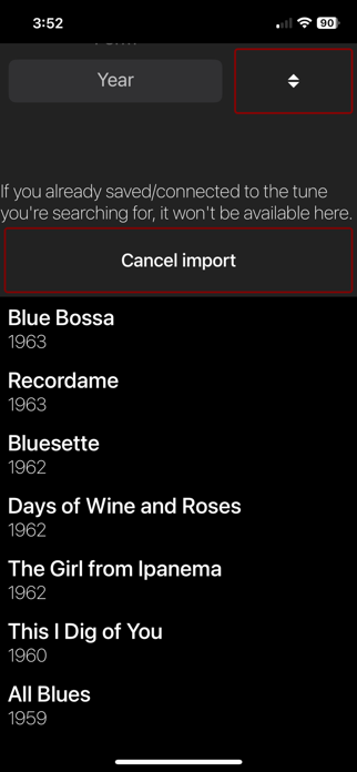 TuneTracker Songbook Screenshot 2 of 3
