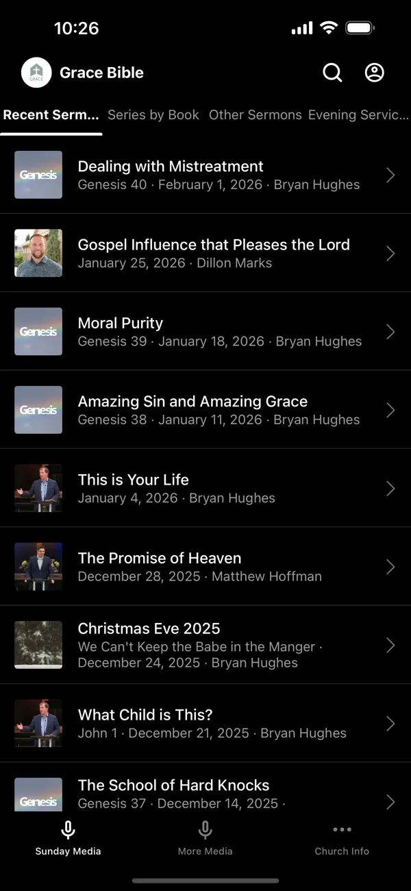 Screenshot #1 pour Grace Bible Church Bozeman