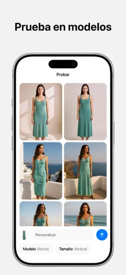 Captura de pantalla de Pixelcut AI Photo Editor en iPhone 6