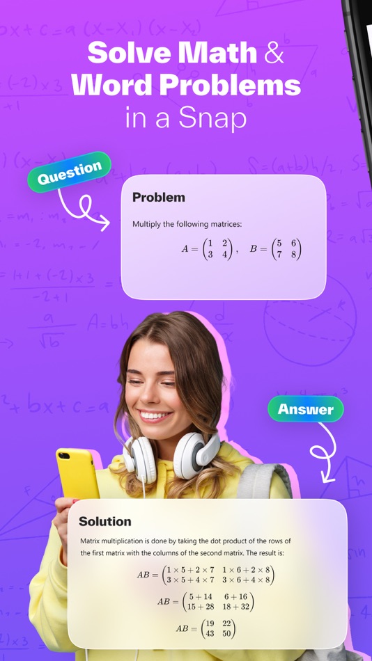 #5. YesMath – Math Homework Solver (iOS) Podle: Isaak Fabien Sundeman