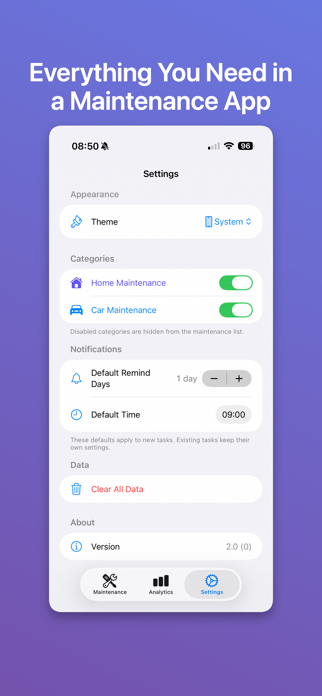 Maintenance Scheduler Screenshot 5 of 5