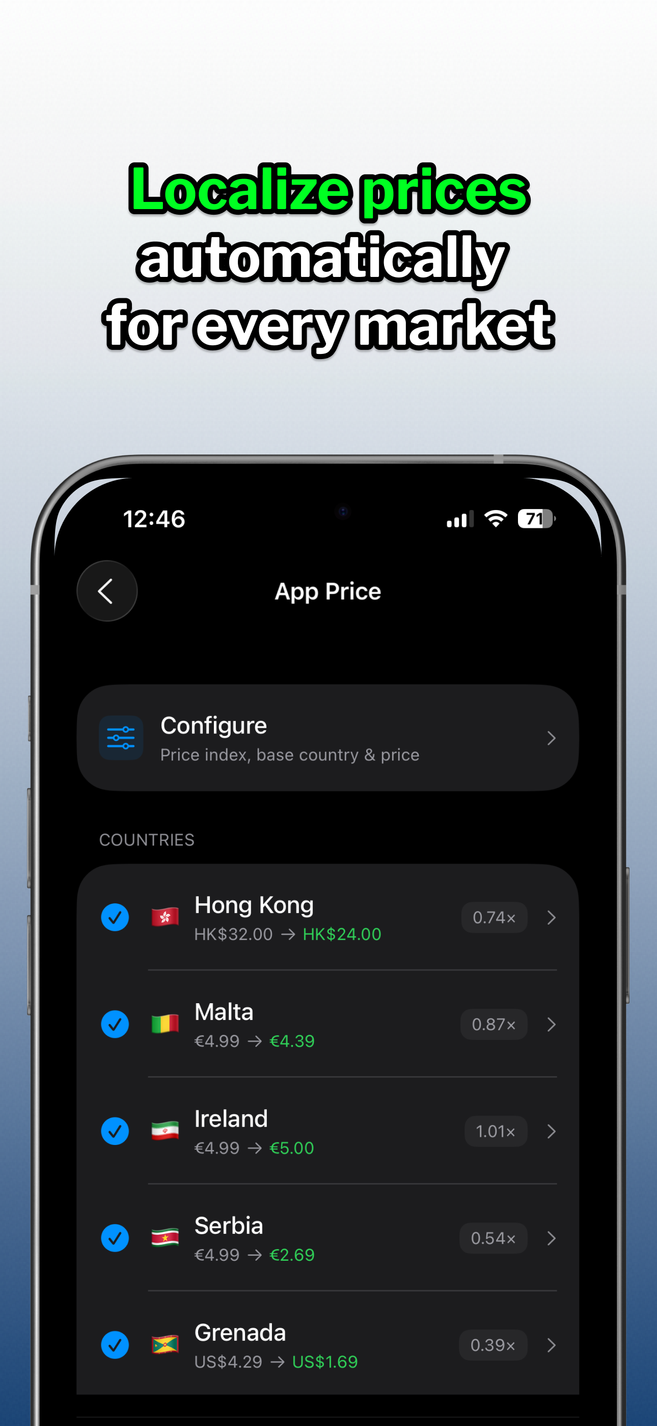 Localize Price - Parity