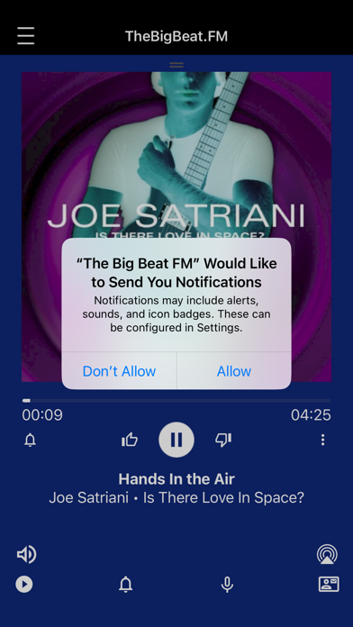 The Big Beat FM iPhone screenshot 1 - Entertainment app