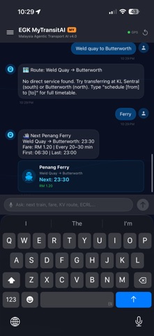 EGK MyTransitAI screenshot