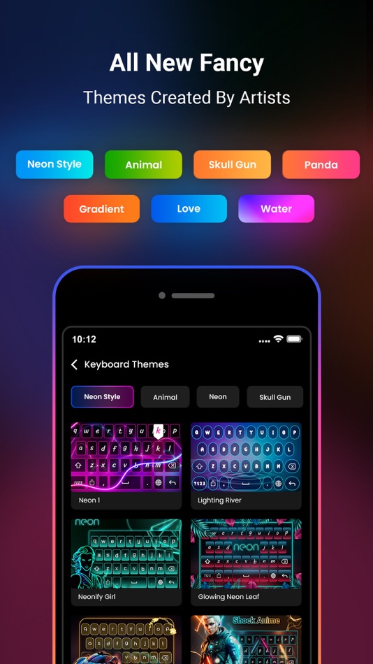 #2. Neon LED Keyboard -RGB & Emoji (iOS) 由: Anand Naidu