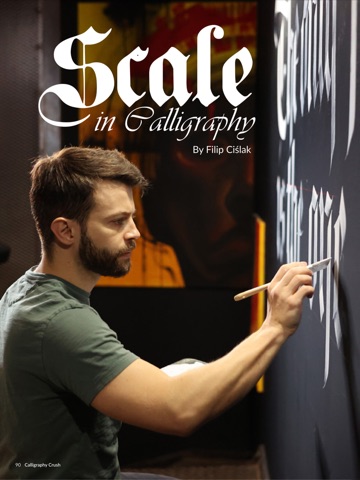 Calligraphy Crush Magazine iPad screenshot