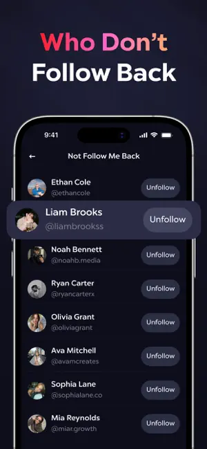 Follower & Unfollowers Tracker screenshot 2
