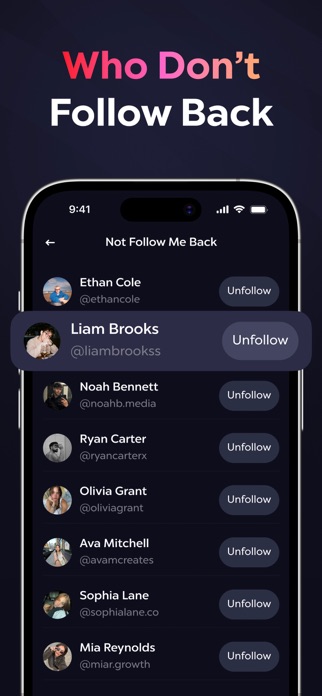 Follower & Unfollowers Tracker Screenshot 2 of 7
