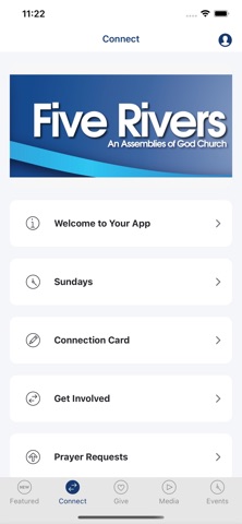 Five Rivers Church app screenshot