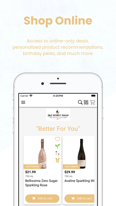 J&J Spirit Shop Screenshot