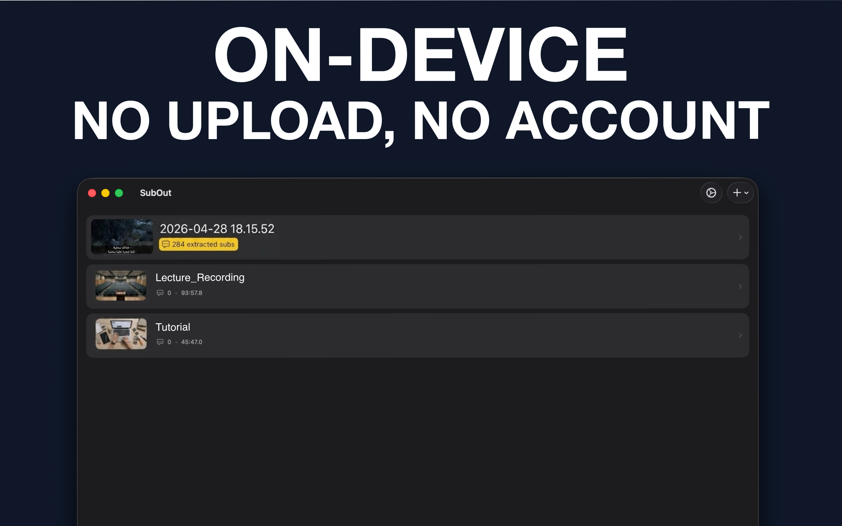 SubOut - Subtitle Extractor