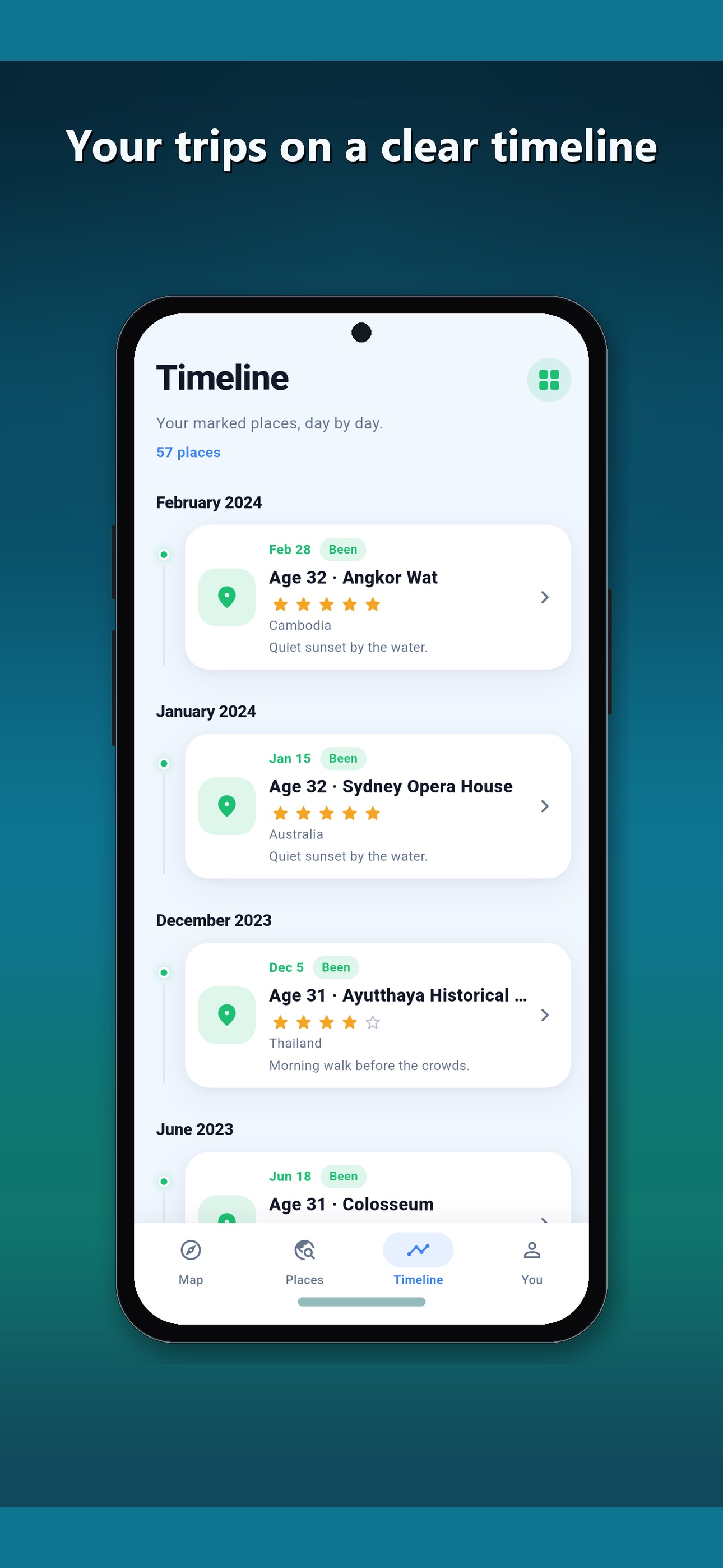 Screenshot 2 of Bright Atlas: Travel Tracker