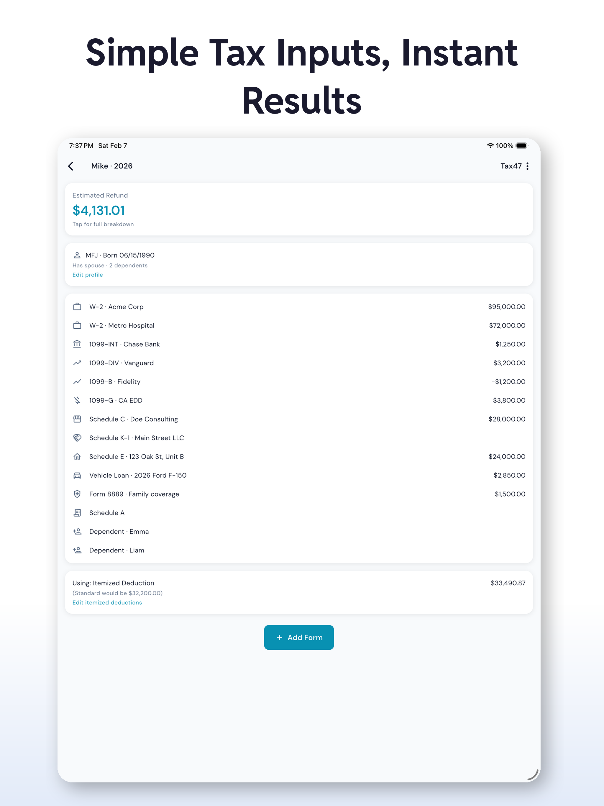 Tax Calculator USA - Tax47