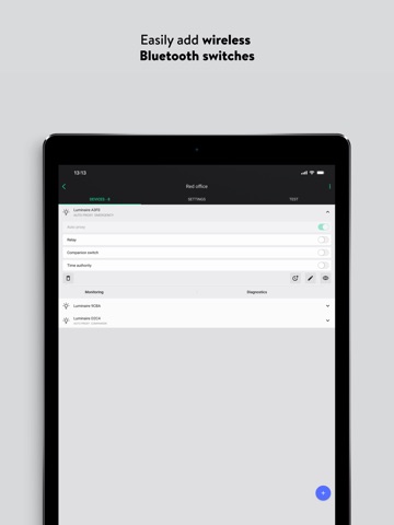 Silvair Commissioning iPad screenshot