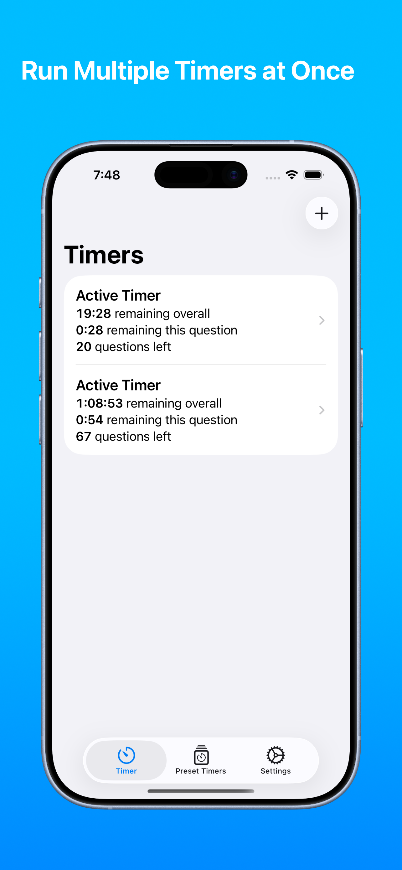 Test Timer - Monitor Your Time