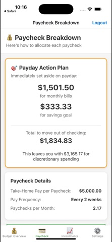 Smart Budget App Screenshot 4 of 4