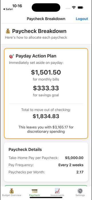 Smart Budget App Screenshot 4 of 4