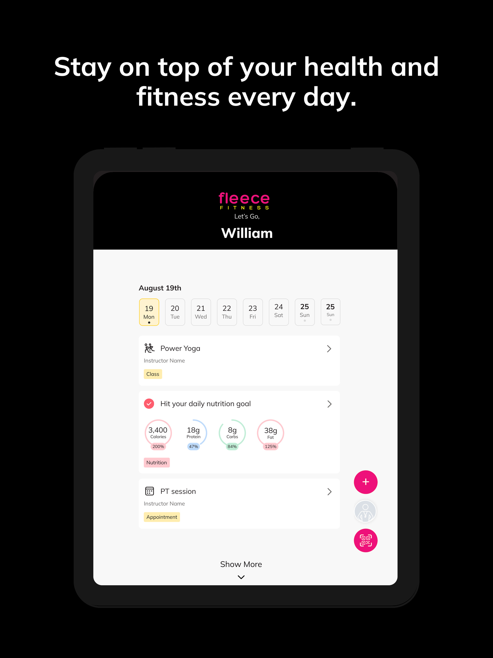 Fleece Fitness Inc screenshot 8