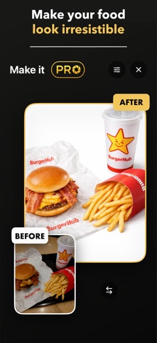 Make it PRO - AI Photo Editor iPhone screenshot