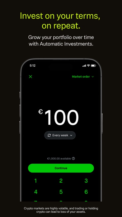 Robinhood: Crypto; 5% op € screenshot 4