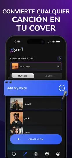 Captura de pantalla de Creador De Música IA - Mozart en iPhone 5
