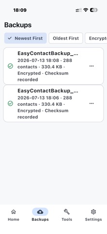 Easy Contacts Backup Screenshot 4 of 5