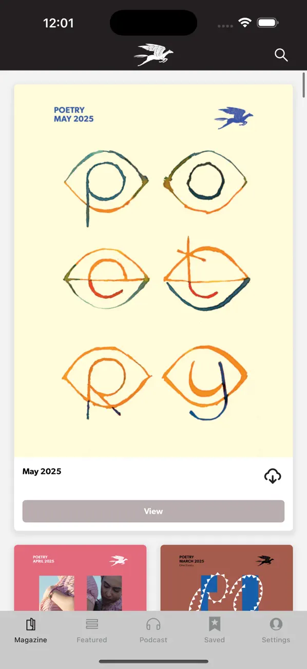 Screenshot #1 pour Poetry Magazine App