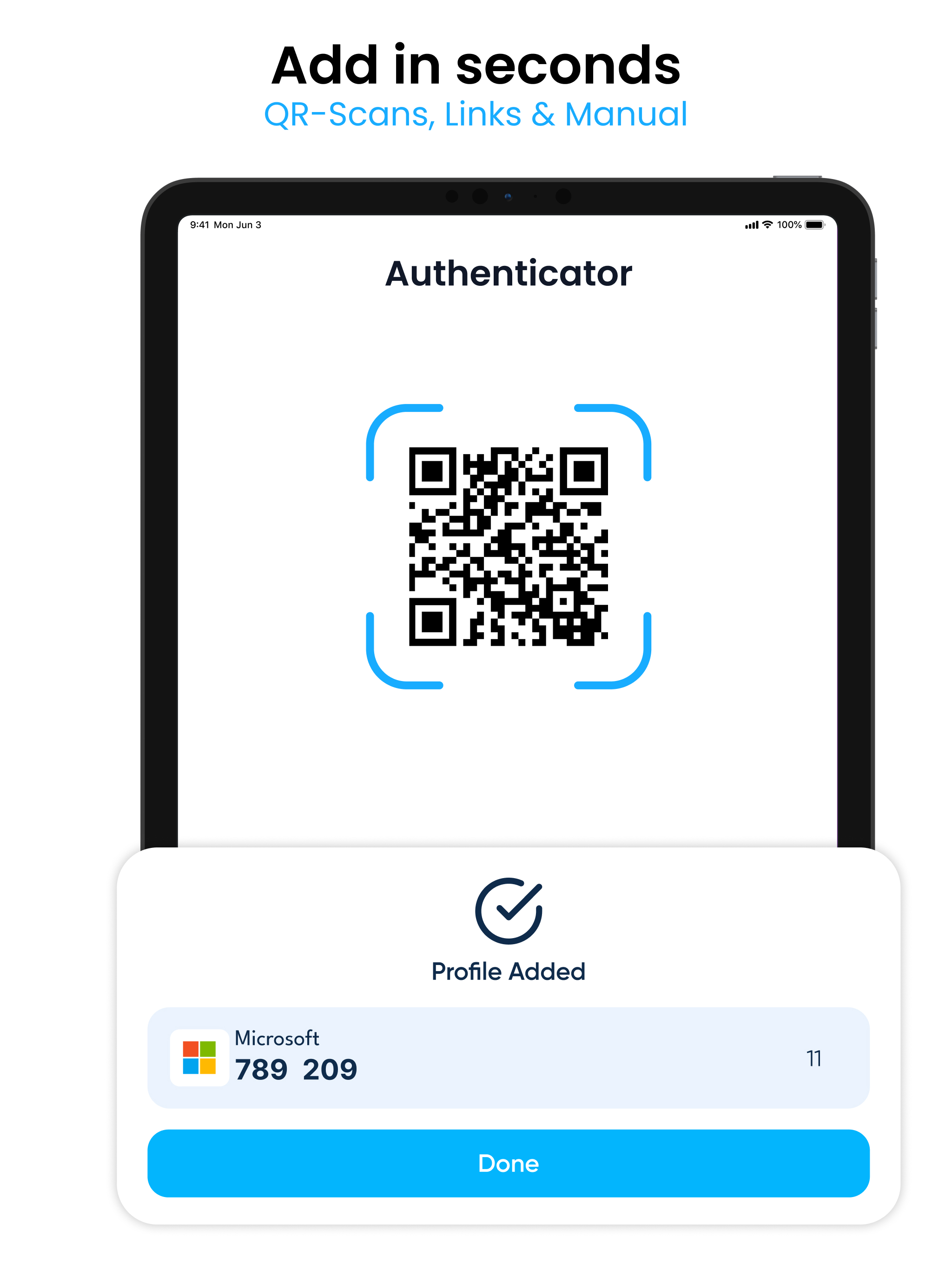Authenticator App ：2FA, MFA