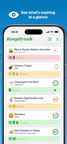 KeepFresh: Inventory Companion iPhone screenshot