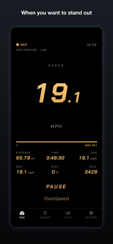 DarkSpeed: Bike Speedometer Screenshot 3 of 8