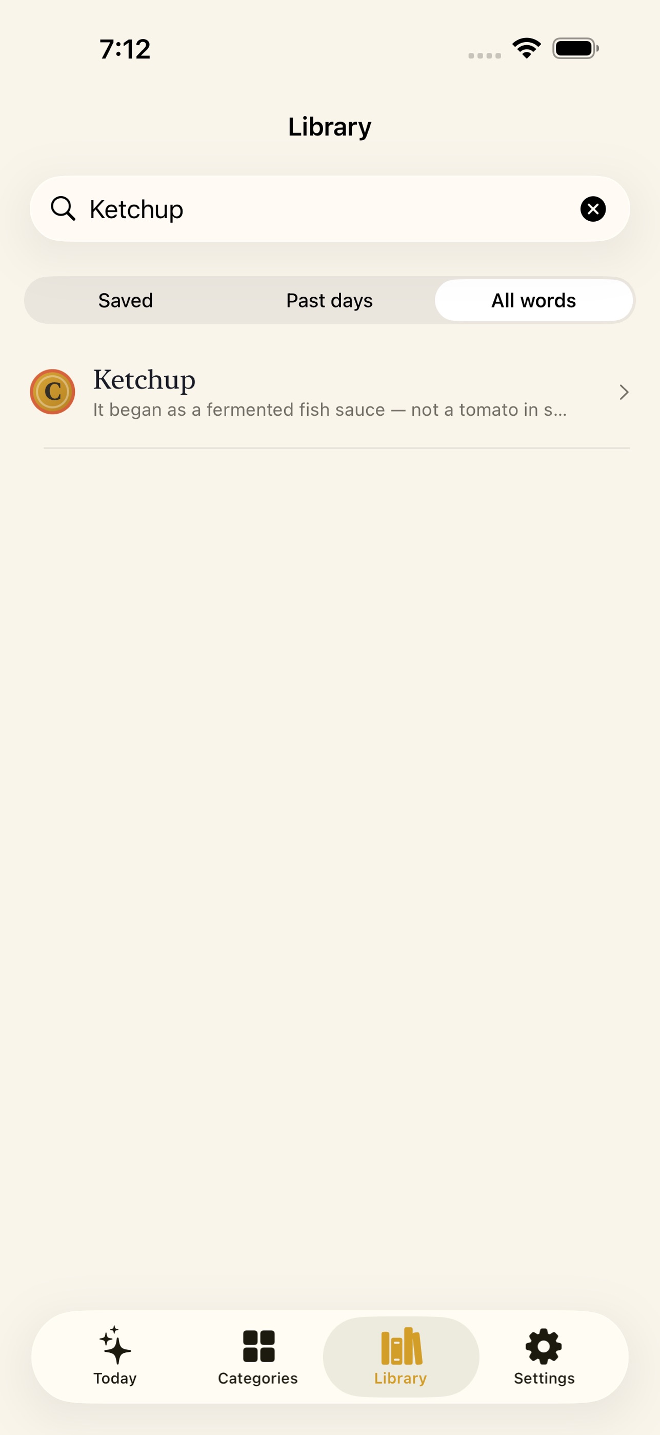 Screenshot 4 of Coined — Word Origins Daily